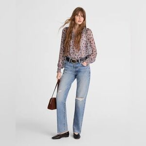 MADEWELL | NWT the dean easy straight Jean | size 32 tall